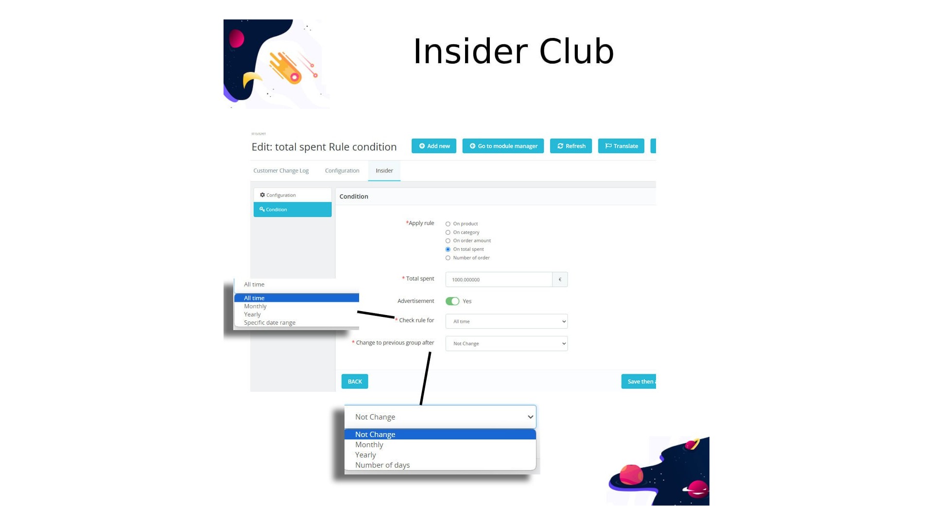 Insider Club - Automatické přepínání zákaznických skupin podle nákupů