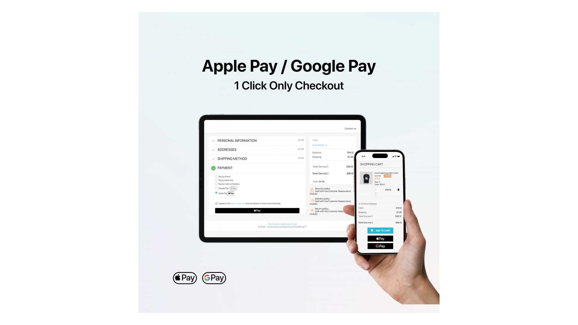 Jednoduché a bezpečné platby s Google Pay a Apple Pay