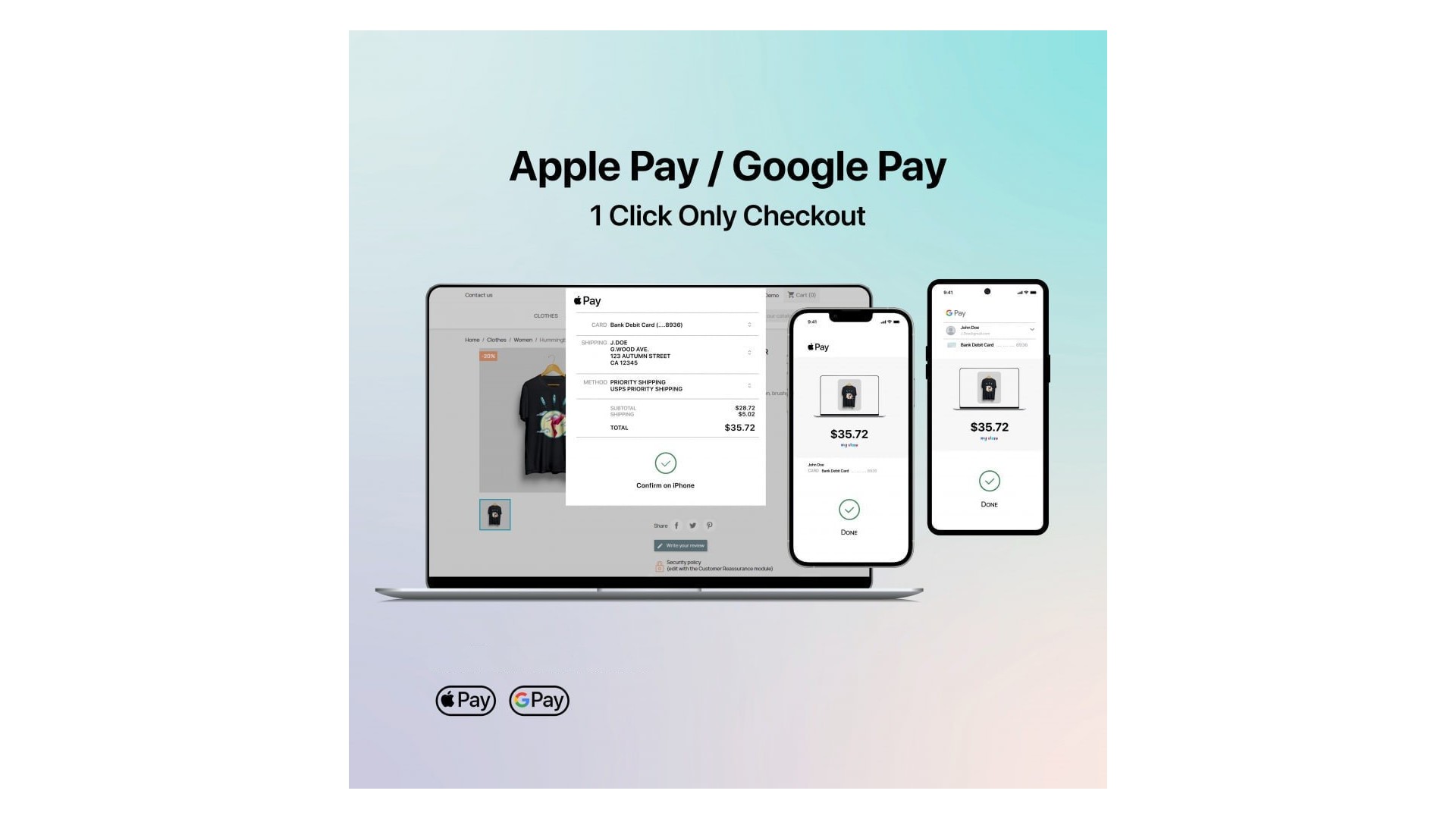 Jednoduché a bezpečné platby s Google Pay a Apple Pay