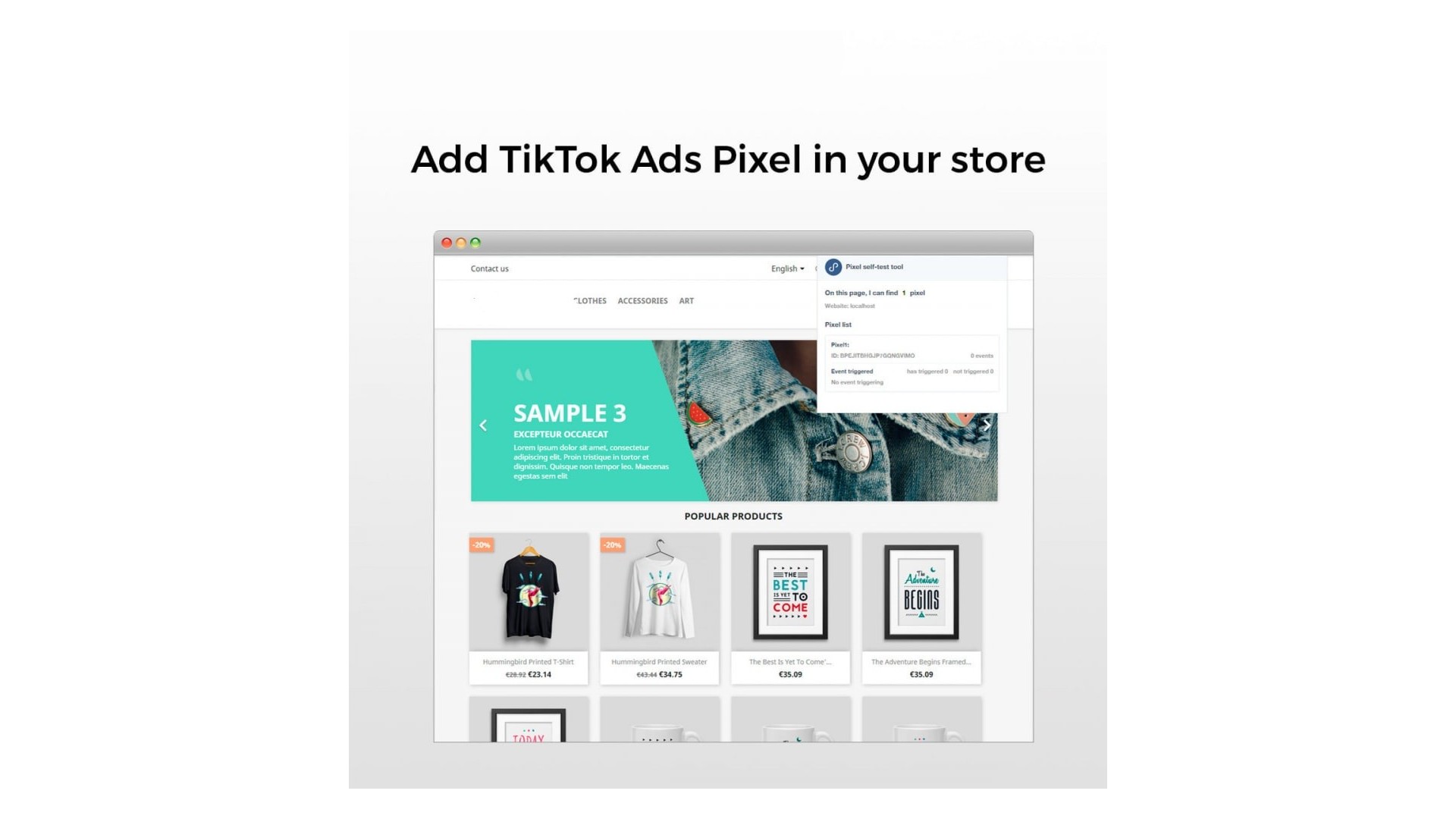 Sledování efektivity reklam s TikTok Pixel