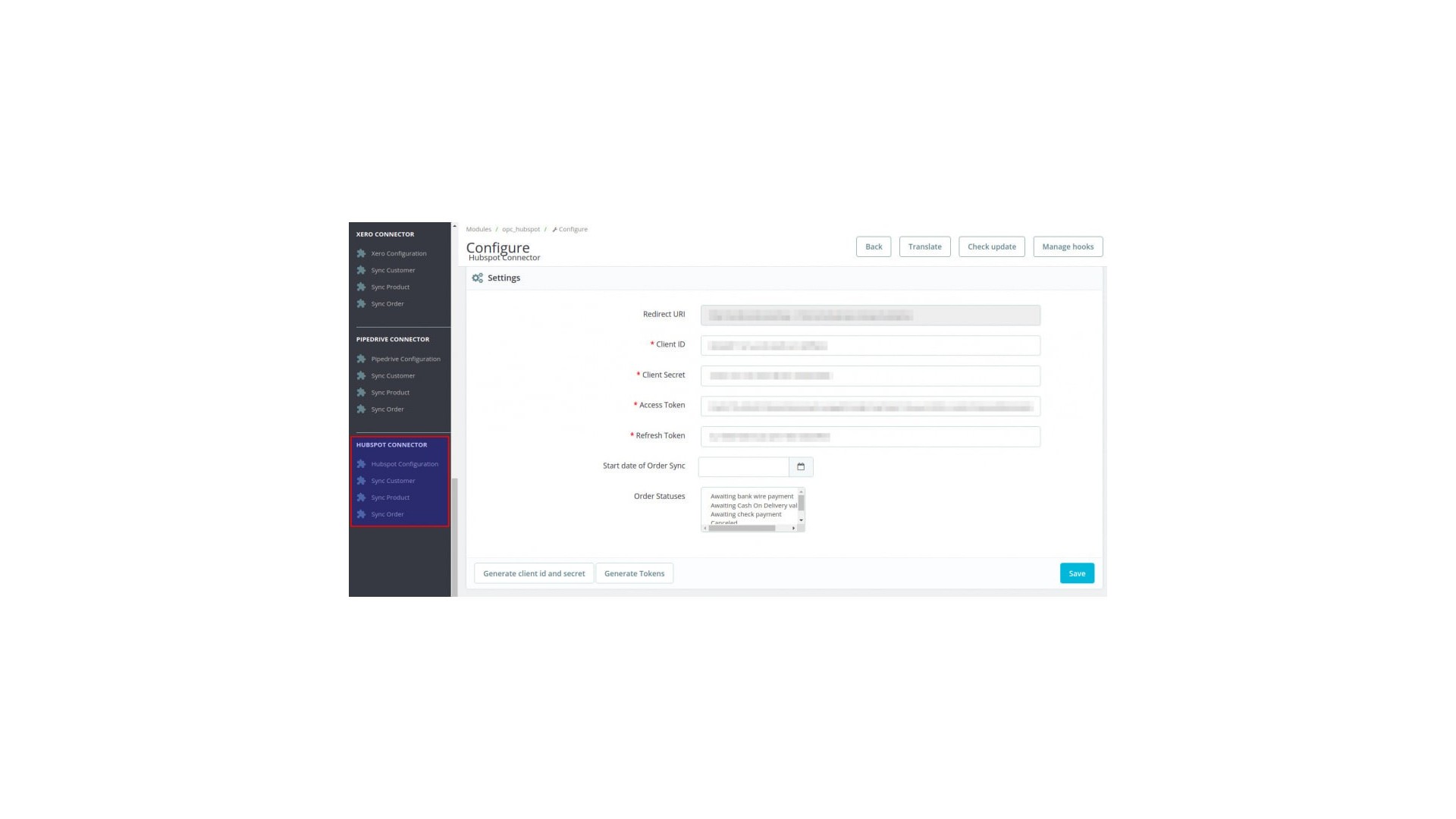 Synchronizace dat s HubSpot Connector pro efektivní řízení skladu 2