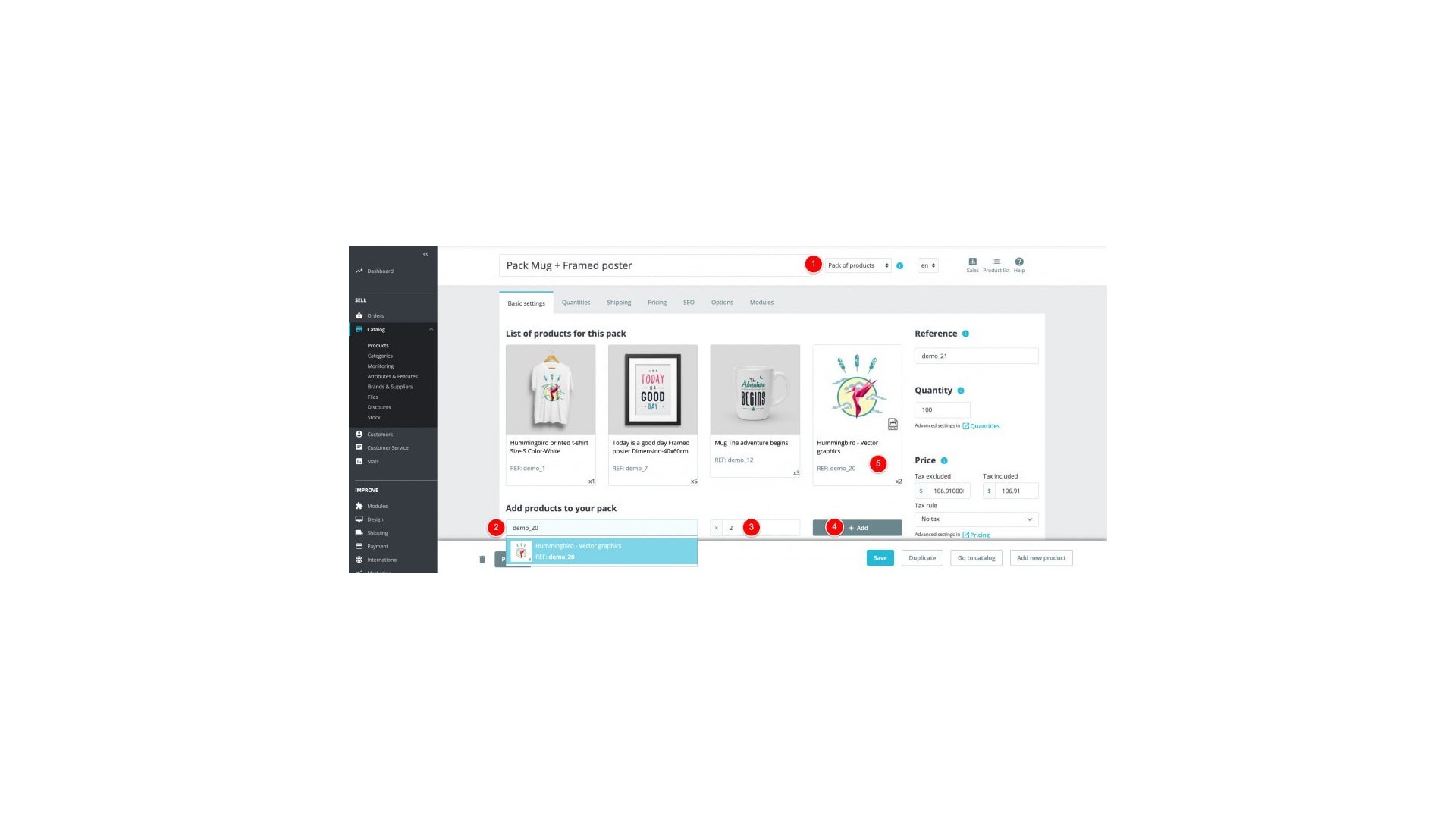 Funkce pro snadné přidání více produktů do košíku