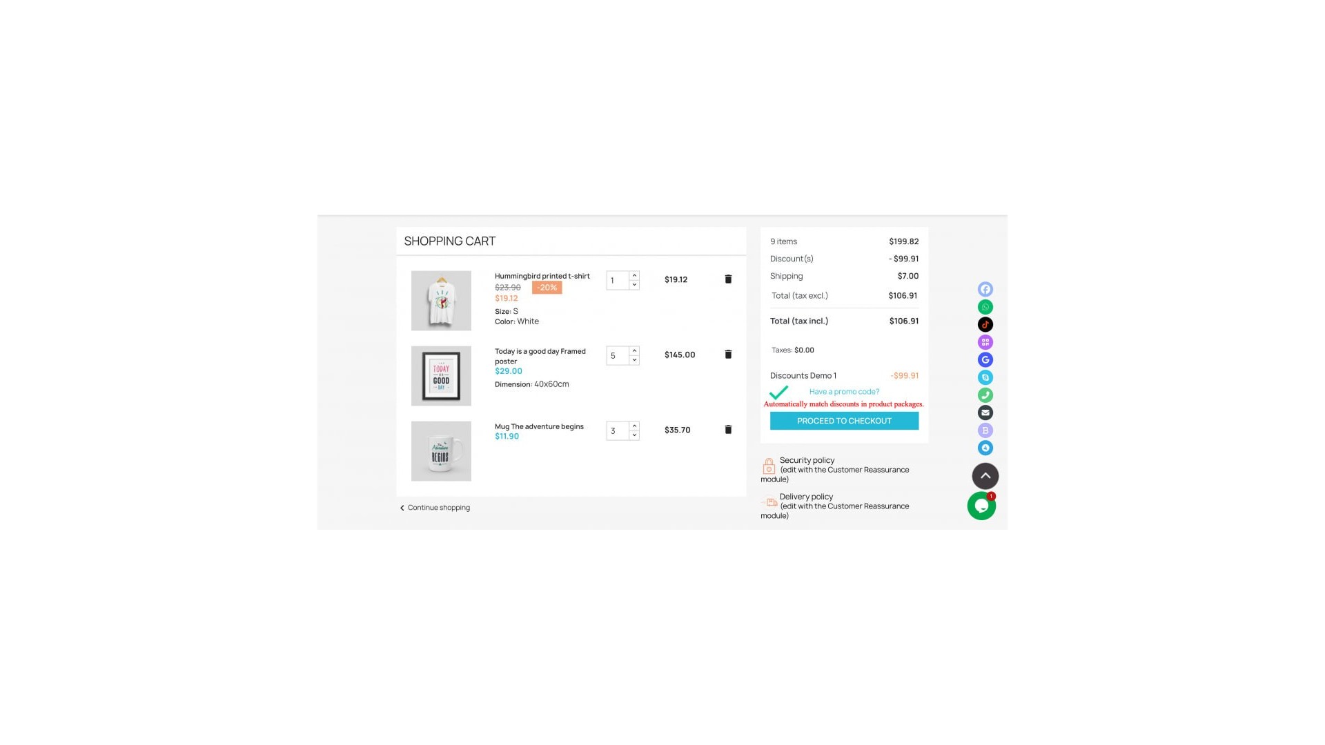 Funkce pro snadné přidání více produktů do košíku