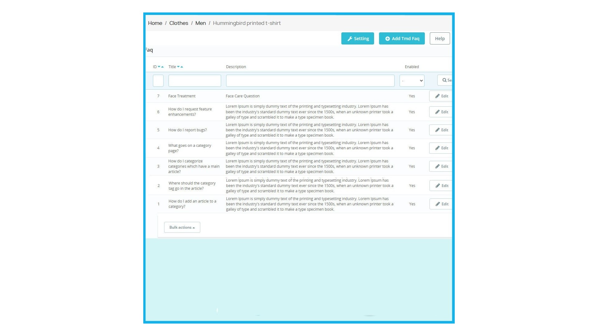 Pokročilá funkce pro FAQ na webu s produkty