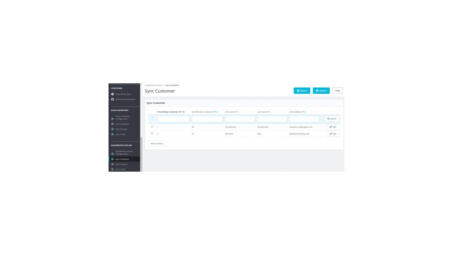 Synchronizace dat s QuickBooks Online Connector pro lepší řízení skladu