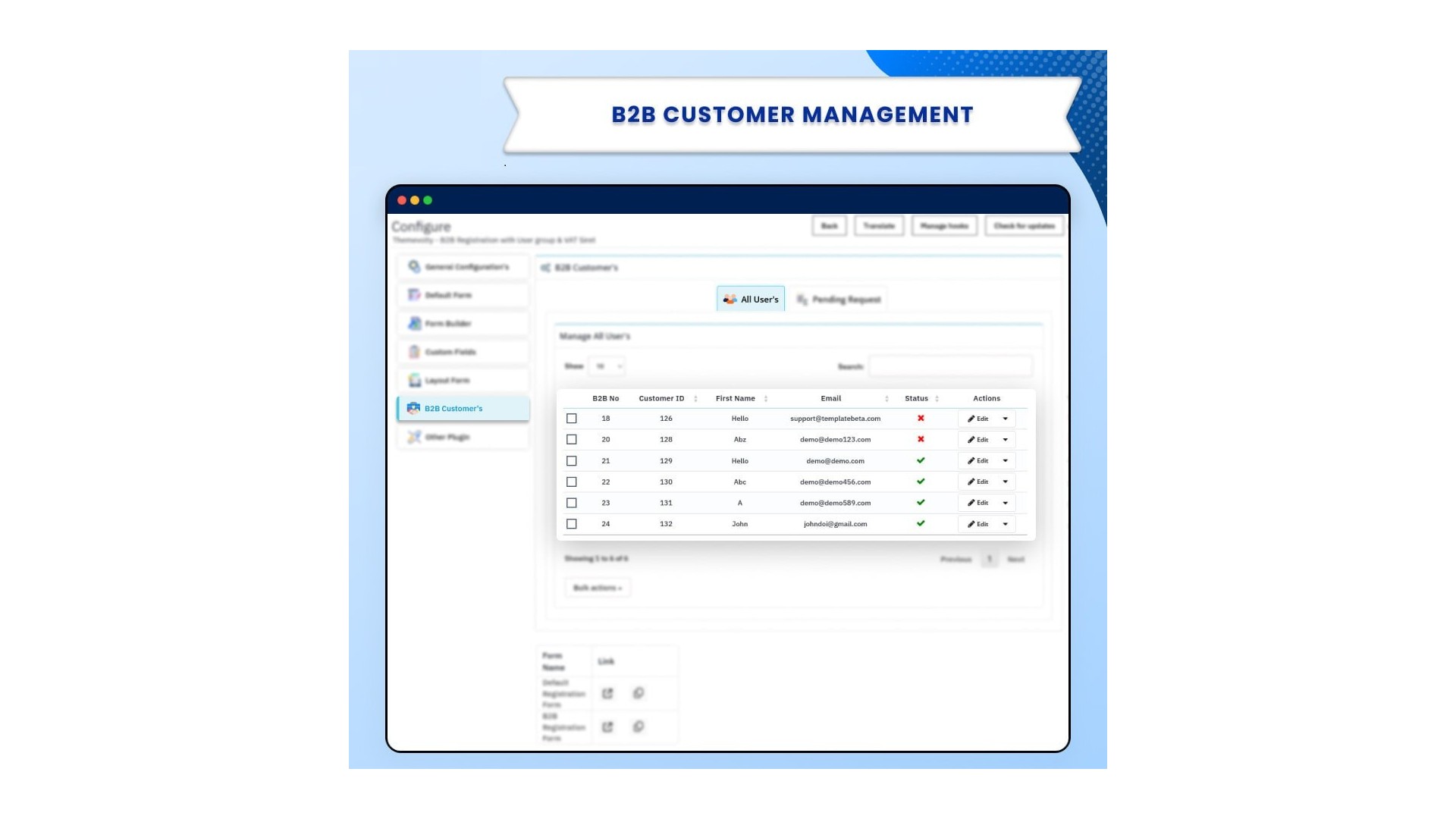 Funkce B2B Registrace s Automatickým Přiřazením Skupin