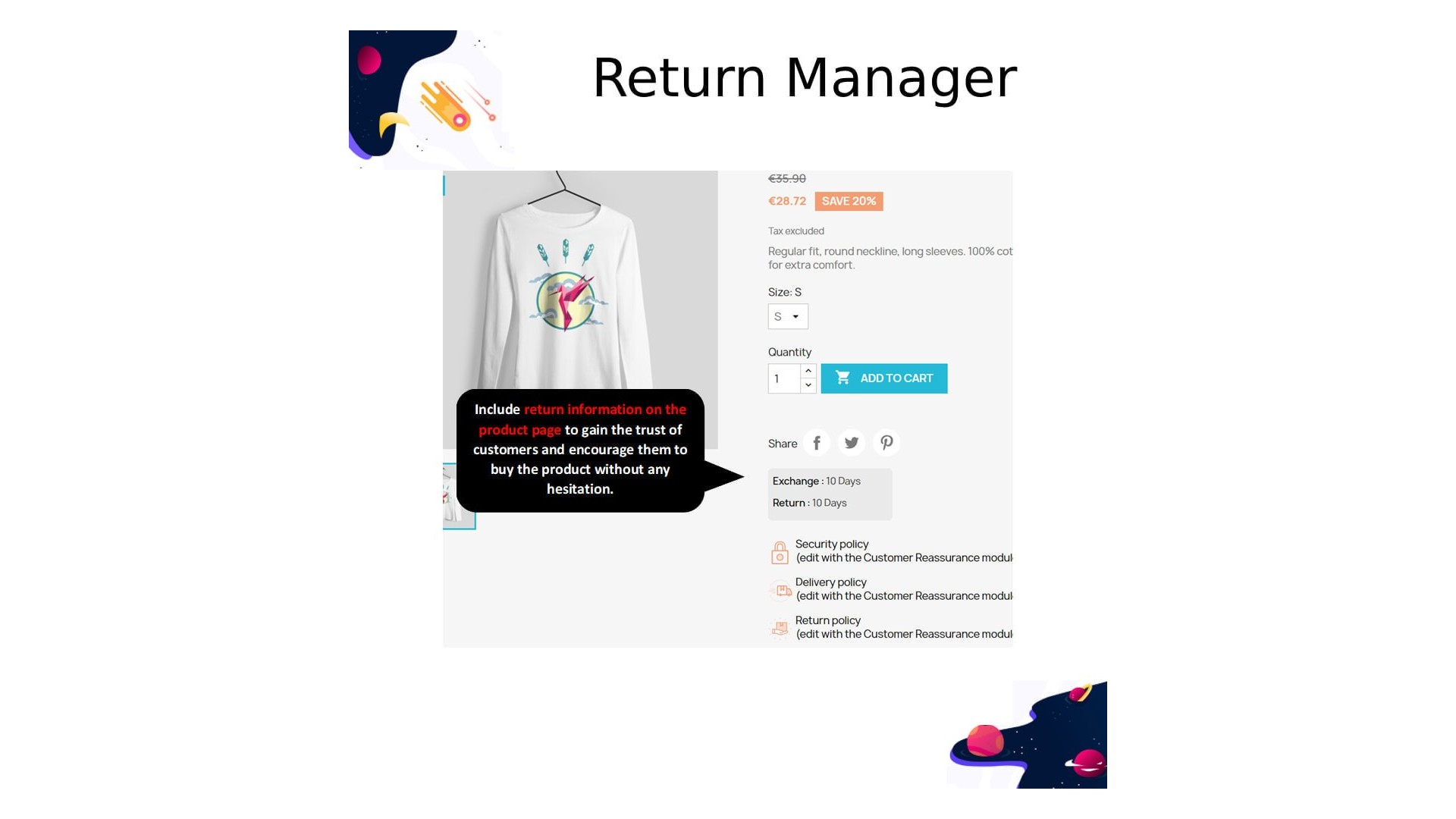 Jednoduchý manažer vrácení produktů s RMA funkcí