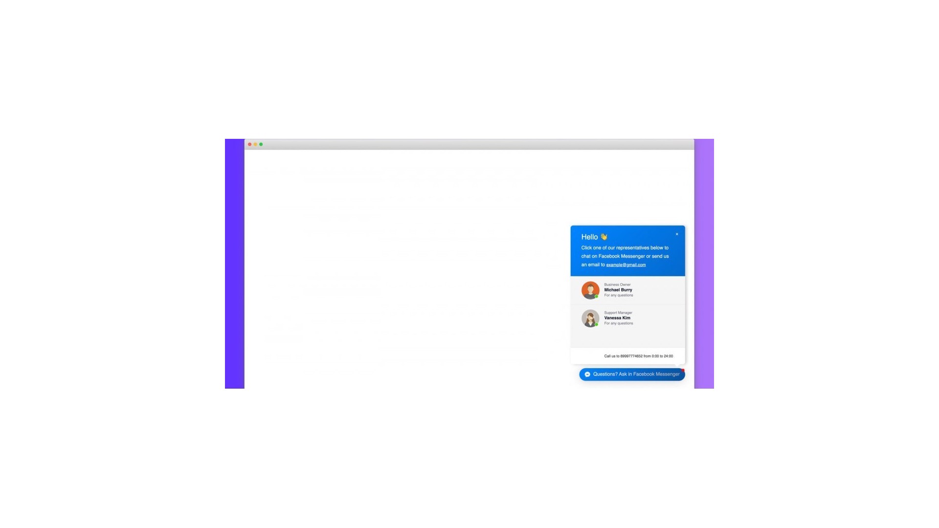 Funkce Facebook Messenger pro snadný kontakt se zákazníky