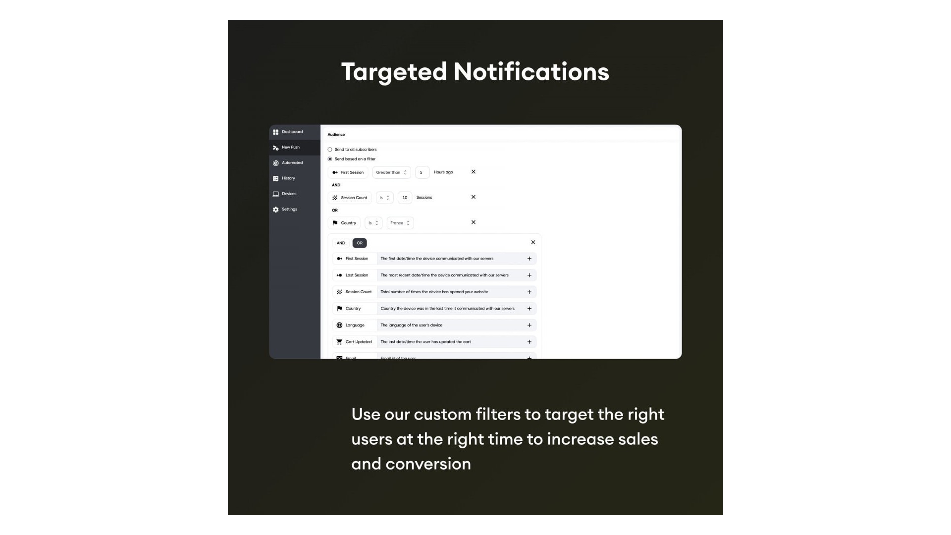 Inteligentní webové push notifikace pro e-commerce