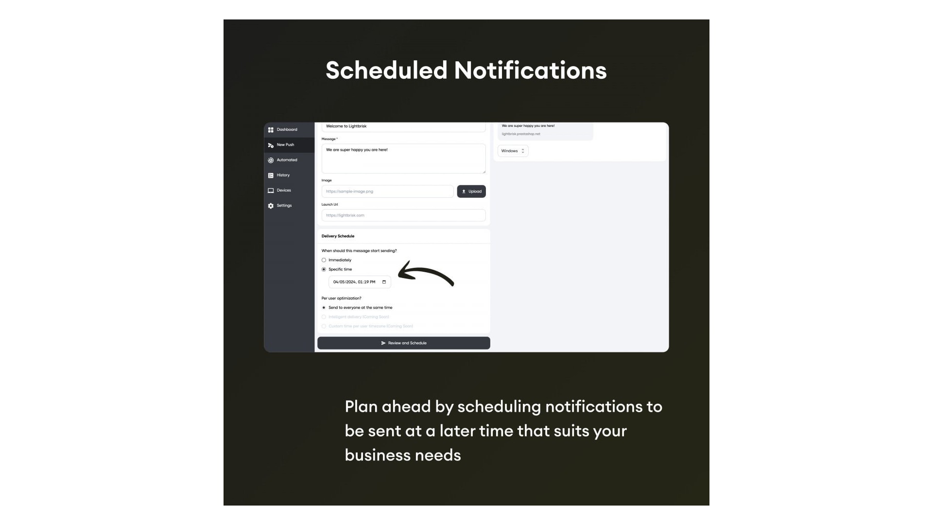 Inteligentní webové push notifikace pro e-commerce