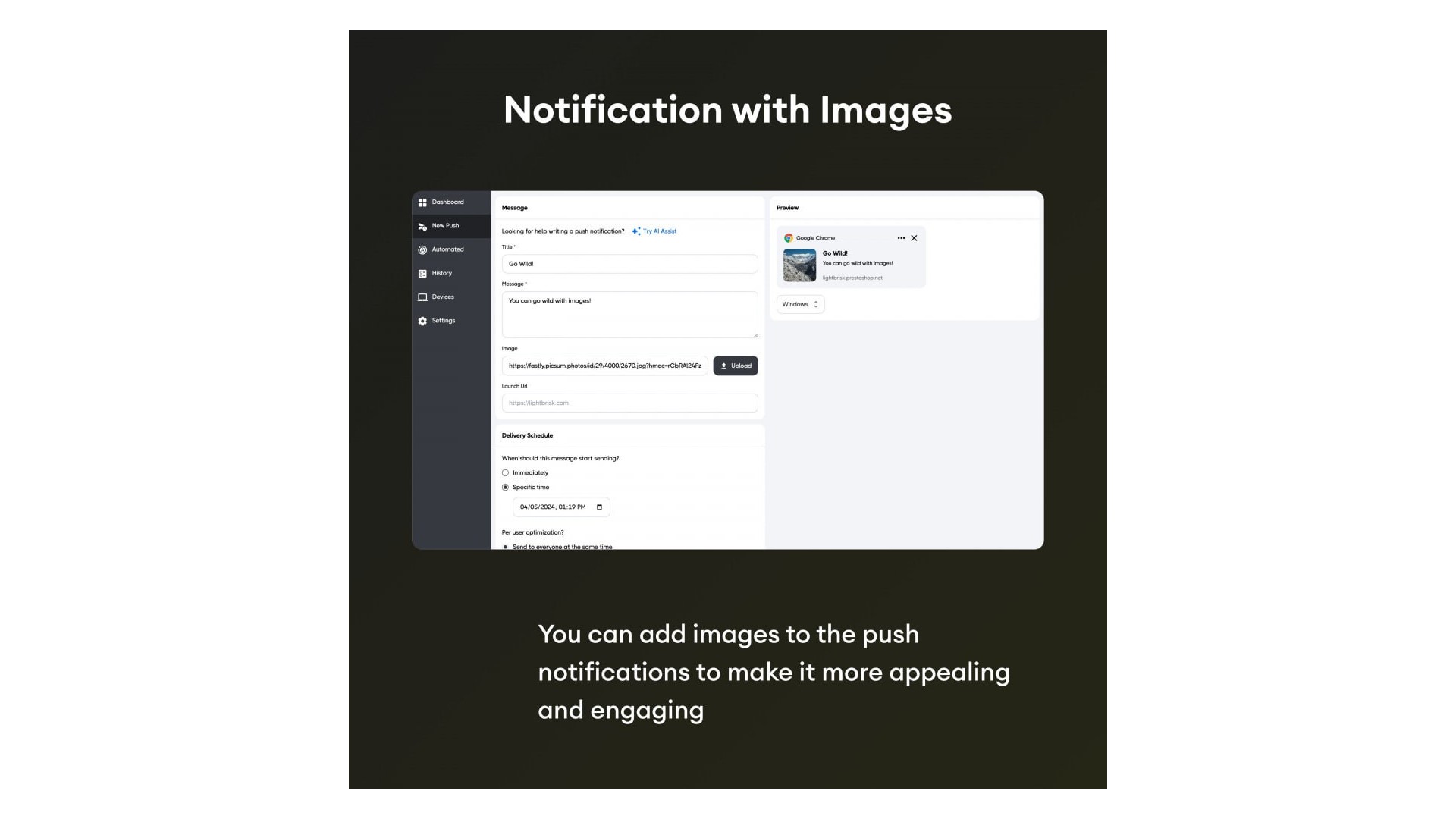 Inteligentní webové push notifikace pro e-commerce