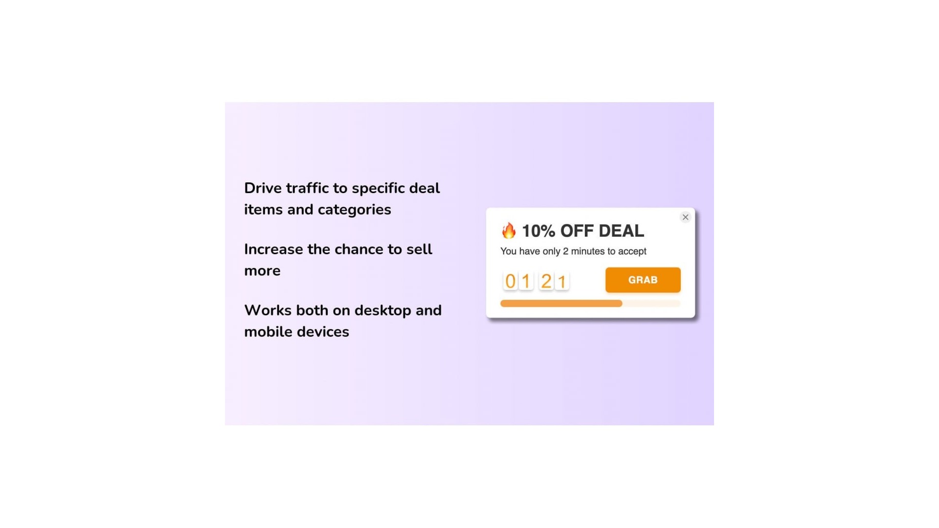 Funkce Urgence Deal: Vytvořte naléhavost pro vaše akce