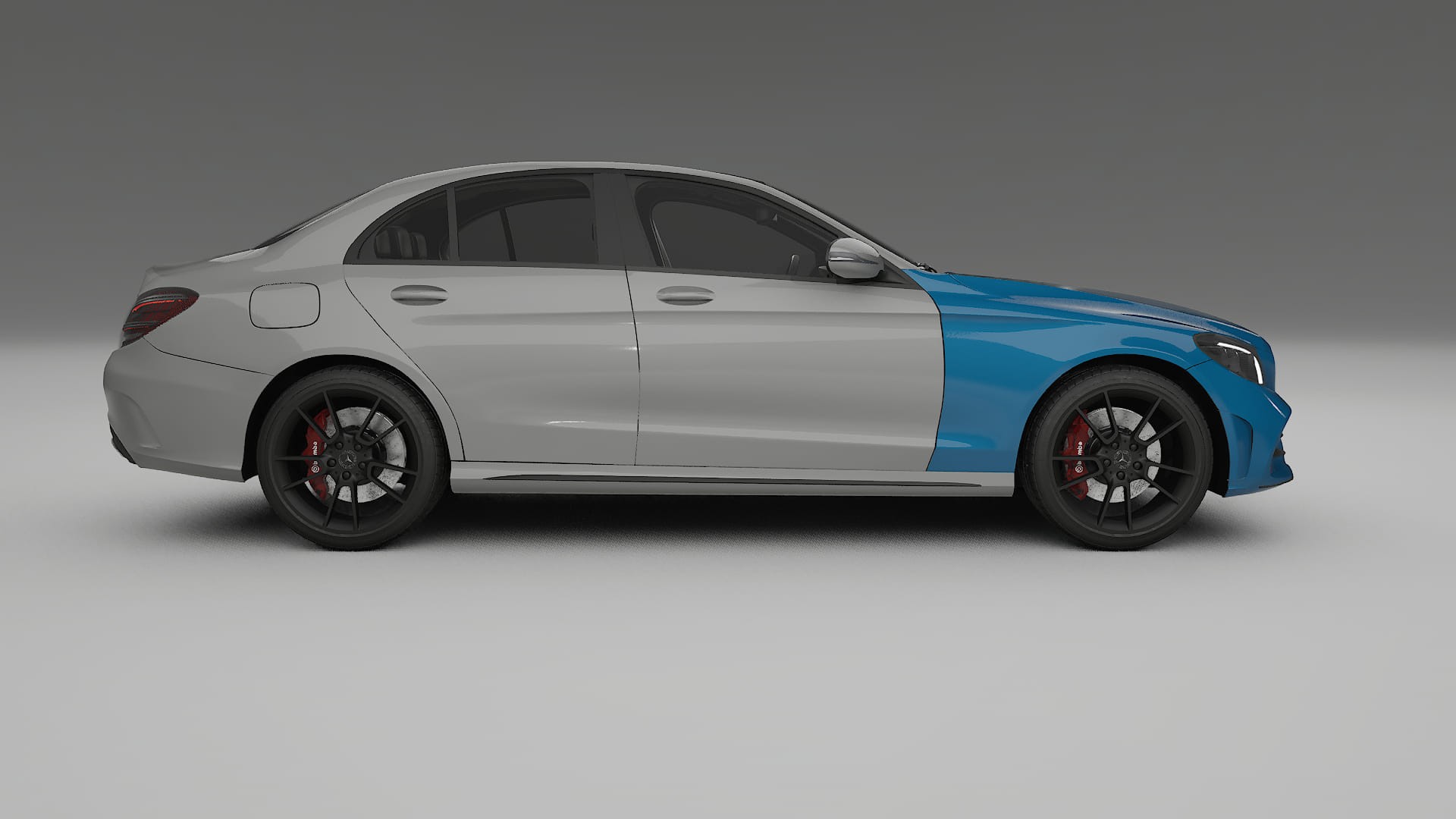 Mercedes C-Class W205 AMG sedan Paint Protection Film | CrystalGuard TPU PPF Front Kit 2