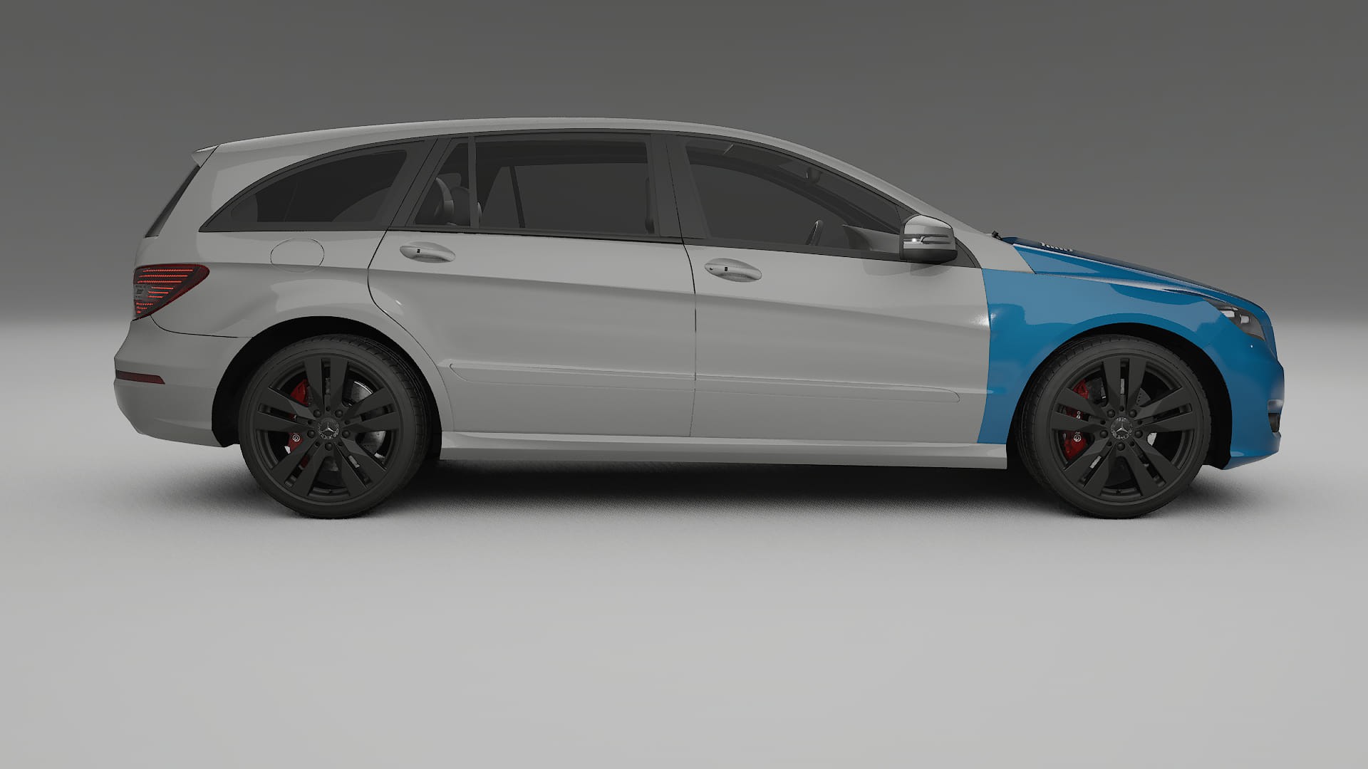 Mercedes R-class W251 facelift LCI Paint Protection Film | CrystalGuard TPU PPF Front Kit